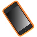 (Orange Wrap) Premium Skin for Apple iPod Touch 2nd Generation Skin Case, Silicone case for iTouch 2nd Gen 8GB, 16GB, 32GB 8G, 16G, 32G with Full Body Screen Protector