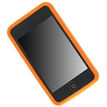 (Orange) Premium Skin for Apple iPod Touch 2nd Generation 2G Case, Silicone case for iTouch 2nd Gen 8GB, 16GB, 32GB + Screen Protector + Gift (Many Colors Available) - Harry Potter 6 Books