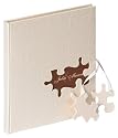 Walther GB-173 Gästebuch "Puzzle", Format 23 x 25 cm, 144 weiße Seiten, mit Ausschnitt für persönlichen Namen