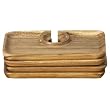 Acacia Appetizer Plates - Set of 4