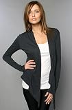 Alternative Apparel The Stevie Wrap in Vintage Black,Tops (L/S) for Women