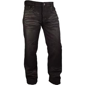 New Trendy Faded Jeans Men's Sz 34x34 R Black