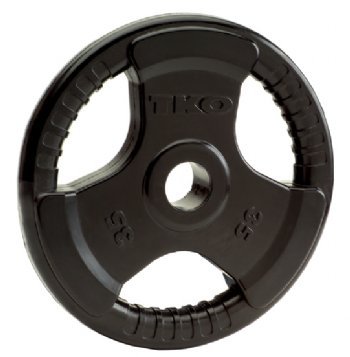 TKO TriGrip Rubber Plate 35lb