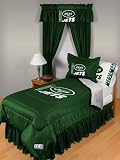New York Jets NFL Locker Room Full Bedskirt/Bedroom