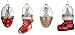 5.5" Spun Glass LED Lighted Color Changing Christmas Tree Santa Boot Ornament