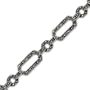 Linked Forever: Sterling Silver Marcasite 71 4 inches Multilink Bracelet
