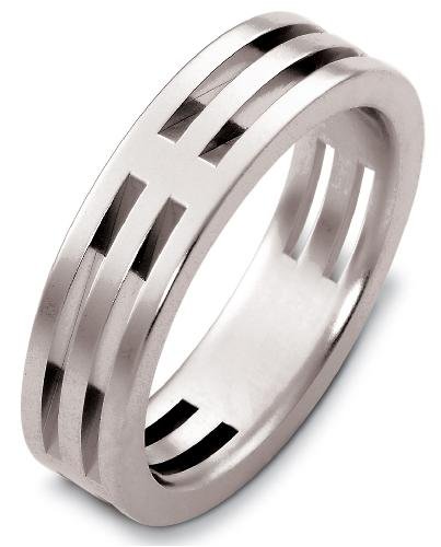 6mm modern wedding band ring