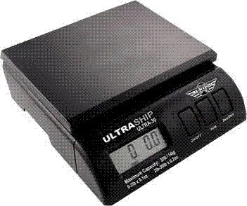 Ultraship 55 Lb Electronic Digital Shipping Postal Kitchen Scale with FREE AC Adaptor