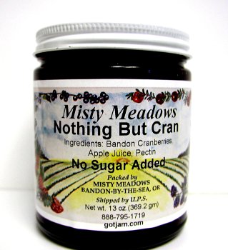 Cranberry Spread No Sugar Added 13 oz by Misty Meadows