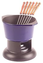 Chasseur Cast Iron Fondue Set, Cobalt Blue