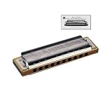 Hohner 1896/20 Marine Band Harmonica, w/ FREE Book, Key of Bb