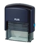 Plus Corporation ID Guard Stamp, Small Navy, 1 Pad