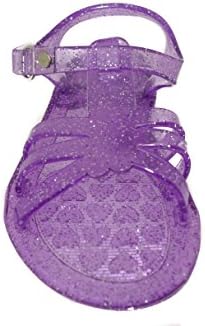 Toddler Girls Glitter Jelly Sandals - Purple/5-6