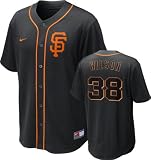 San Francisco Giants Nike Black Brian Wilson #38 Dri-FIT Player Jersey