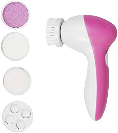 LaiFeiYa - 5 In 1 Deep Clean Electric Facial Brush Rechargeable - Face Massager Brush - Face Brush Cleanser (battery not included)