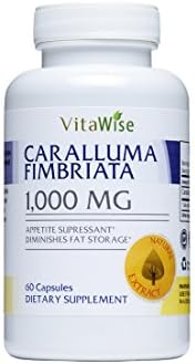 Top Rated Caralluma Fimbriata - 10 to 1 Extract Maximum Strength Supplement 1,000 mg- Made From Pure Indian Caralluma Herb, Improve & Replenish Your Life, Vitality & Overall Health Wellness - Made In The USA In An GMP & FDA Approved Facility - 30 Day Supply, 60ct