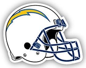 San Diego Chargers 12" Helmet (White) Car MagnetHigh Quality