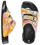 BIRKIS Cuba Damen Bade-Sandalen Birko-Flor, Energy Yellow, Größe 37 mit normalem Fußbett