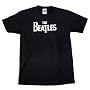 The Beatles Logo Adult / Guys T-shirt in Black