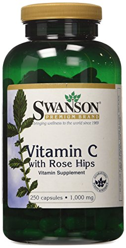 Swanson Premium  Vitamin C with Rose Hips 1,000 mg 250 Capsules