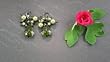 Swarovski Crystal Baroque Pendant Earring - Olivine (Antoinette)