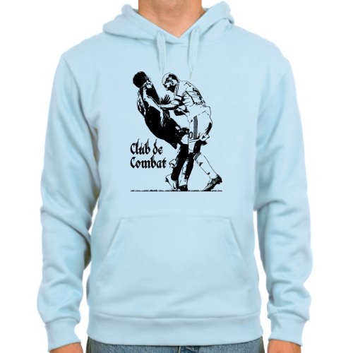 Kapuzensweater Zinedine Zidane vs. Marco Materazzi ::: Farbauswahl: skyblue oder weiß ::: Größen: M-XL ::: Fußball-Kult