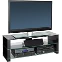 Peerless Manhattan 1200 Gloss Black TV Stand up to 55"