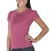 Juniors Xhilaration&reg; Square Ruffle Tee - Briar Rose