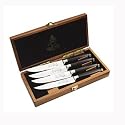 Messermeister San Moritz Elite - Kullenschliff Steak Knife Set in Wood Box