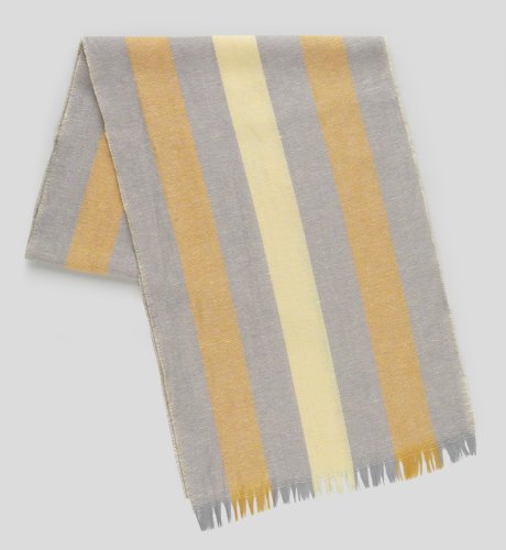 Wool Blend Block Stripe Scarf