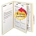 Manila Classification Folders with 2/5 Right Tab, Letter, Four-Section, 10/Box