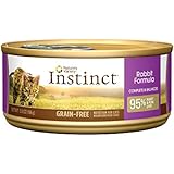 Instinct Grain-Free Rabbit Canned Cat Food by Nature's Variety 5.5 oz Cans (Case of 12)