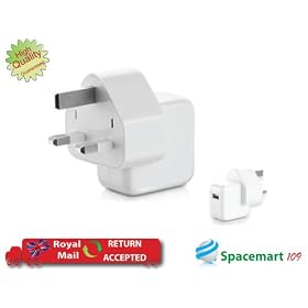 LUPO USB Power Adapter UK Mains Charger for all Apple Ipods & Iphone