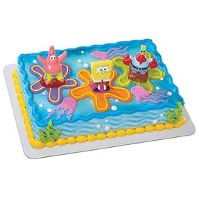 SpongeBob SquarePants Lanchers Cake Topper Set