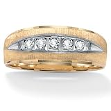 Men's Diamond Accent Wedding Band