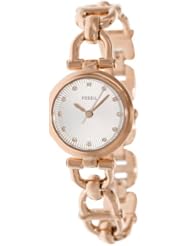Fossil Womens ES3350 Olive Analog Display Analog Quartz Rose Gold Watch