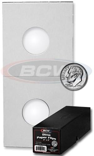 1,200 Count Assortment 2x2 Coin Flip - Cardboard 2x2 Holders - Each of 7 Sizes (200 Penny + 200 Nickel + 200 Dime + 200 Quarter + 200 Small Dollar + 100 Half Dollar + 100 Large Dollar)