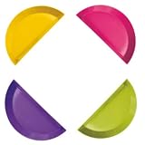 from Zak! Designs Zak! Designs, Circle Snack Dish 4pcs Flora
