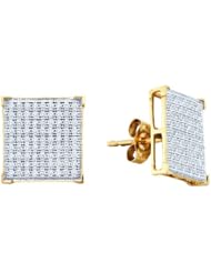 0.50CTW DIAMOND MICRO PAVE EARRINGS