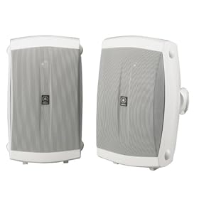 Click here to buy Yamaha NS-AW350W 2-Way Indoor Outdoor Speakers (Pair, White).