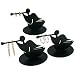 3 Black Metal Angel & Horn Earring Display Stands