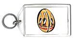 Keychain with pattern, storks, cranes, egg, birds