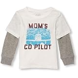 THE CHILDREN'S PLACE(ザ・チルドレンズプレイス) フェイクレイヤードトップ シンプリーホワイト トップス長袖Tシャツ 5歳【並行輸入】