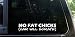 NO FAT CHICKS! (car will scrape) funny die cut decal / sticker