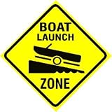 BOAT LAUNCH ZONE sport motor novelty NEW sign