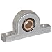 Spyraflo PB1-312-B SAE-840 Oil Impregnated Bronze Bearing Pillow Block, 2 Bolt Holes, 0.312" Bore Diameter, Aluminum, Inch