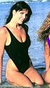 Ladies One piece thong Nylon Lycra Swimsuit