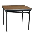 Square Folding Table- Walnut/ Black(36")