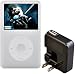 Rix iPod classic 80GB�ѥ��ꥳ�󥱡��� �ۥ磻�� �վ��ݸ����+AC�����ץ�(�֥�å�)�դ� RX-IPS80W-AC