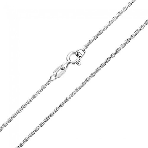 1mm thick solid sterling silver 925 stamped Italian designer SINGAPORE ROPE twisted curb link chain necklace chocker bracelet anklet with spring ring clasp jewellery jewelry - Available in lengths: inch 6